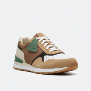 Clarks RaceLite Tor Men’s Oakmoss Combi Leather & Suede Trainers