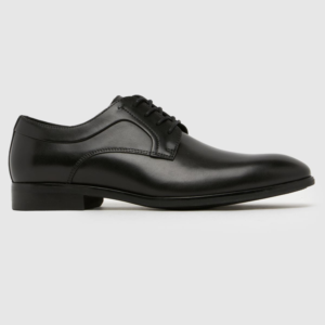 Schuh Rail Derby Men’s Black Leather Derby Shoes