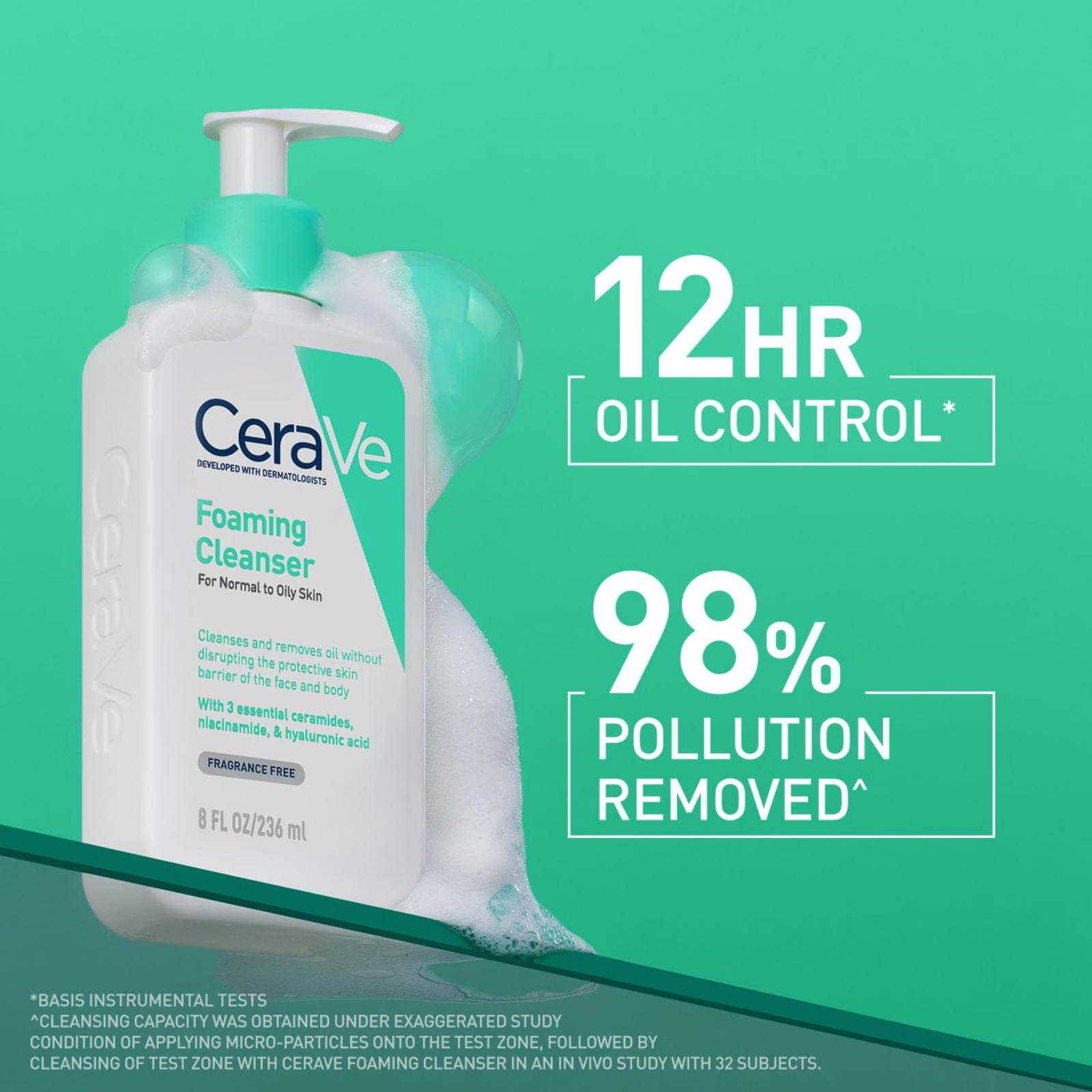 CeraVe Foaming Cleanser for Normal to Oily Skin - Image 2