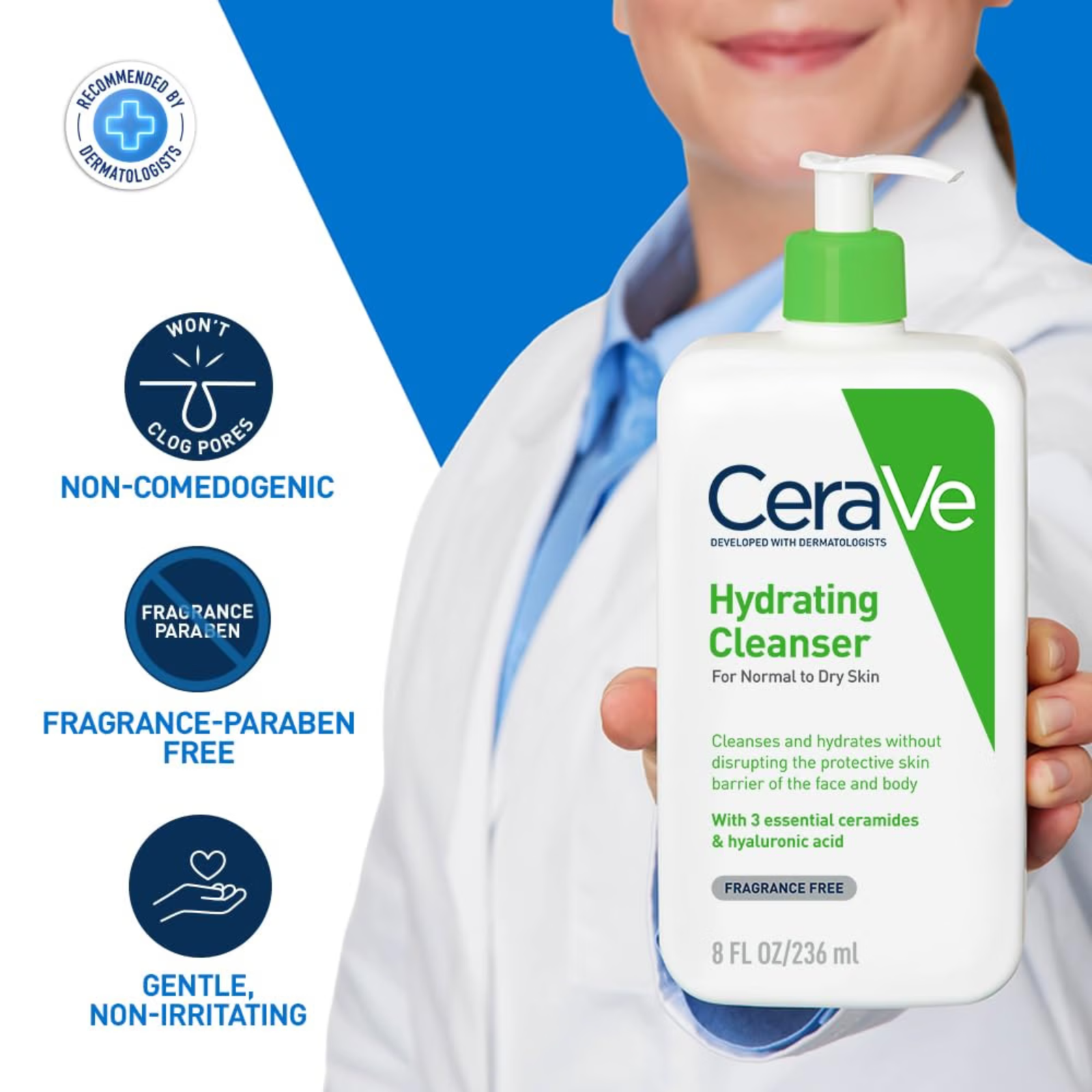 CeraVe Hydrating Cleanser for Normal to Dry Skin - Image 2