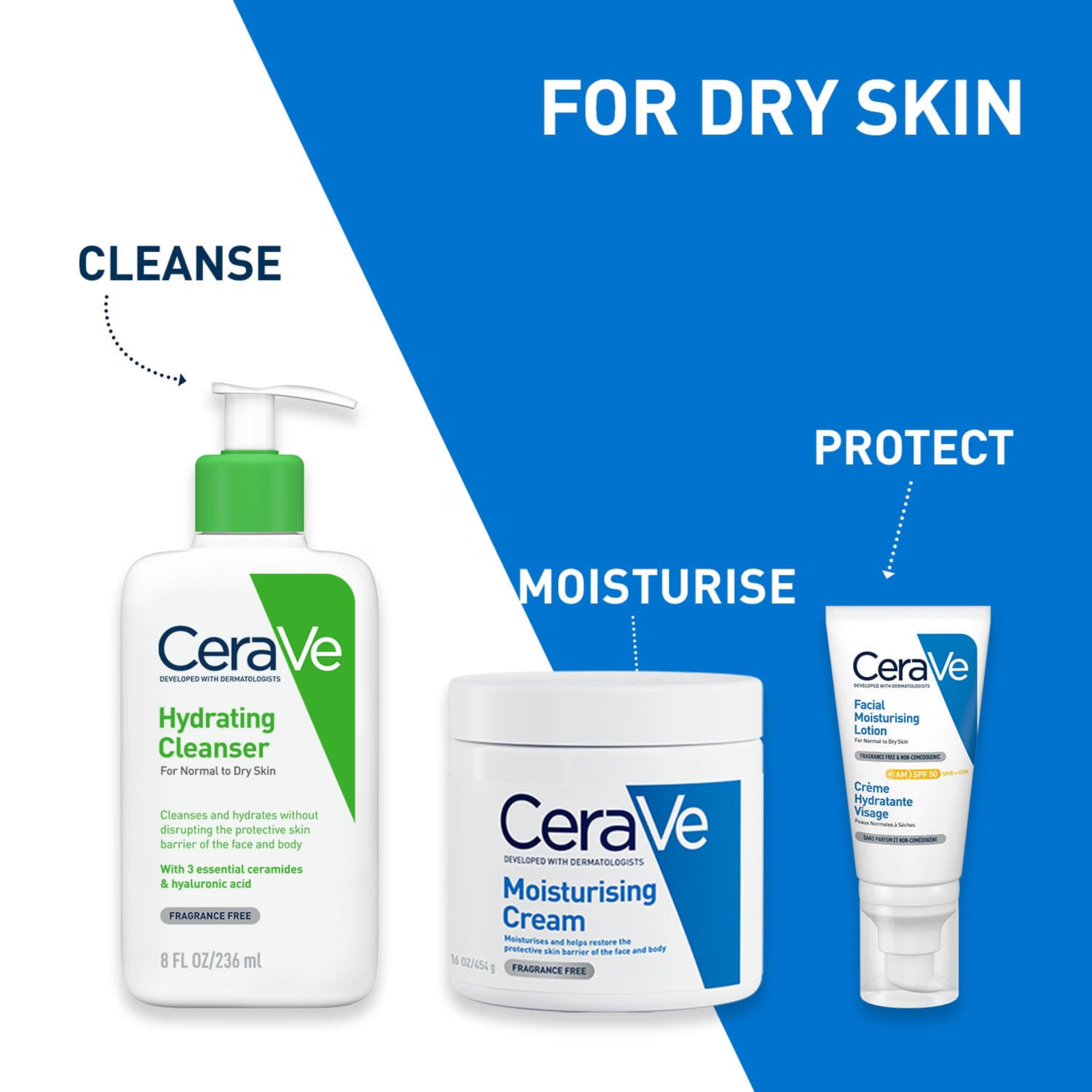 CeraVe Hydrating Cleanser for Normal to Dry Skin - Image 3