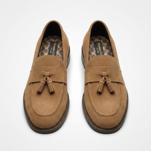 Thomas Crick Men’s Brown Suede Tassel Loafers
