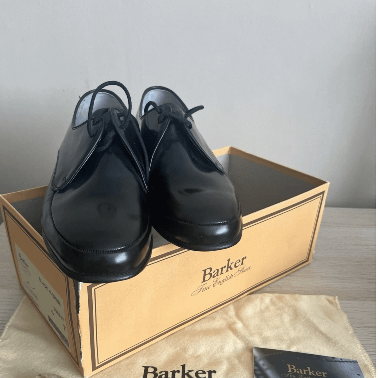 Barker Chesham Men’s Black High-Shine Leather Formal Shoe - Image 3
