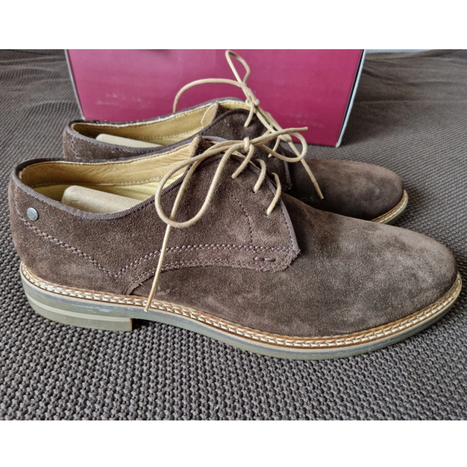 Base London Blake Men’s Brown Brogue Derby Shoes - Image 4