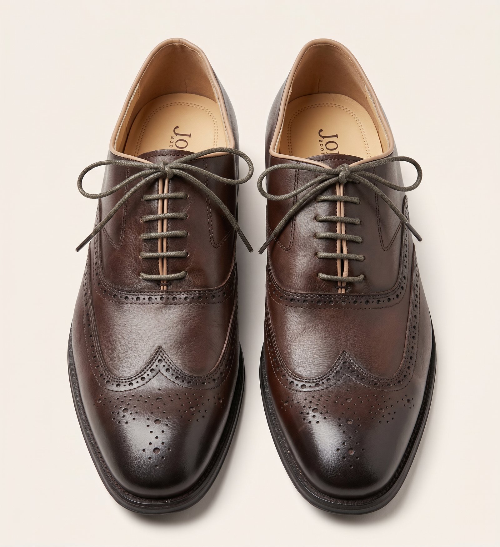 Jones Bootmaker Men's Brown Leather Brogue Shoes