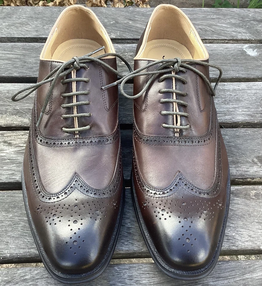 Jones Bootmaker Men's Brown Leather Brogue Shoes - Image 3