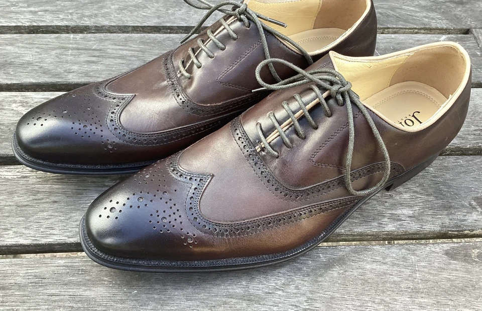 Jones Bootmaker Men's Brown Leather Brogue Shoes - Image 4